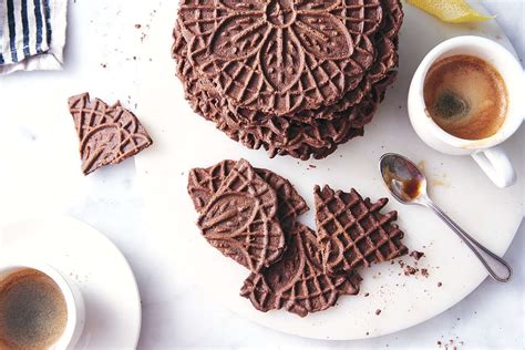 chocolate-pizzelle-recipe-king-arthur-baking image