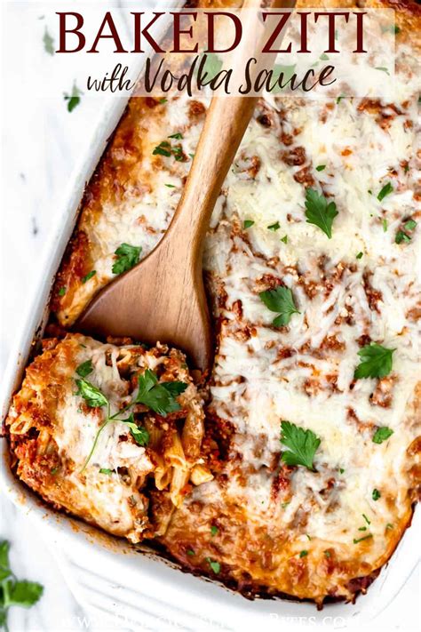 baked-ziti-with-vodka-sauce-delicious-little-bites image
