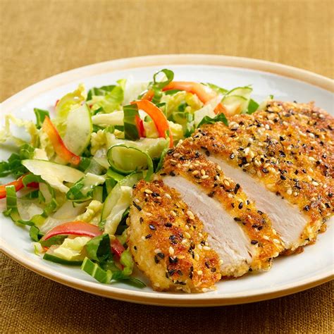 tuxedo-sesame-crusted-chicken-with-wasabi-slaw image