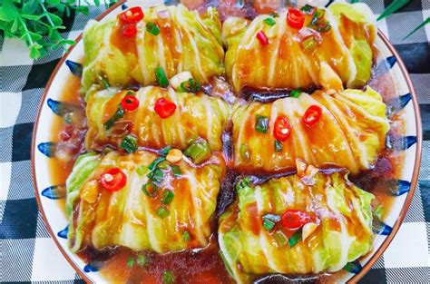 chicken-and-mushroom-stuffed-cabbage-leaves image