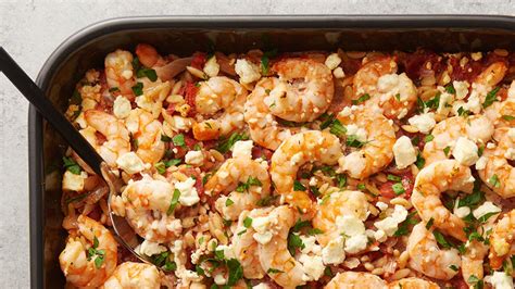 baked-shrimp-with-orzo-and-feta image