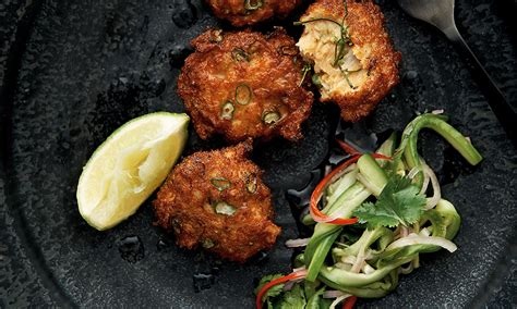 neil-perrys-thai-style-fish-cakes-with-cucumber-relish image
