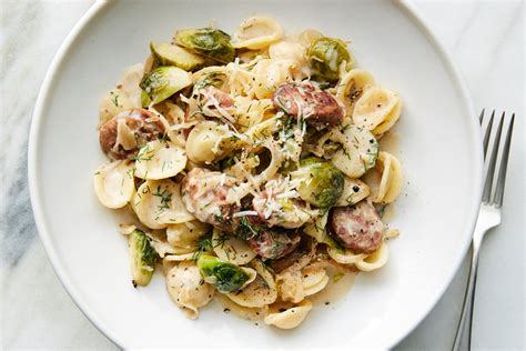choucroute-orecchiette-with-brussels-sprouts-and image