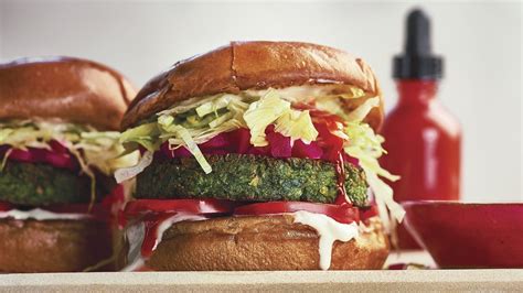 how-to-make-the-greenest-veggie-burger-ever-epicurious image