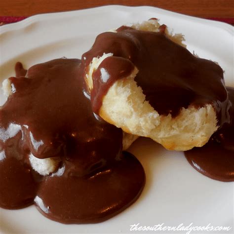 chocolate-gravy-and-biscuits-the-southern-lady image