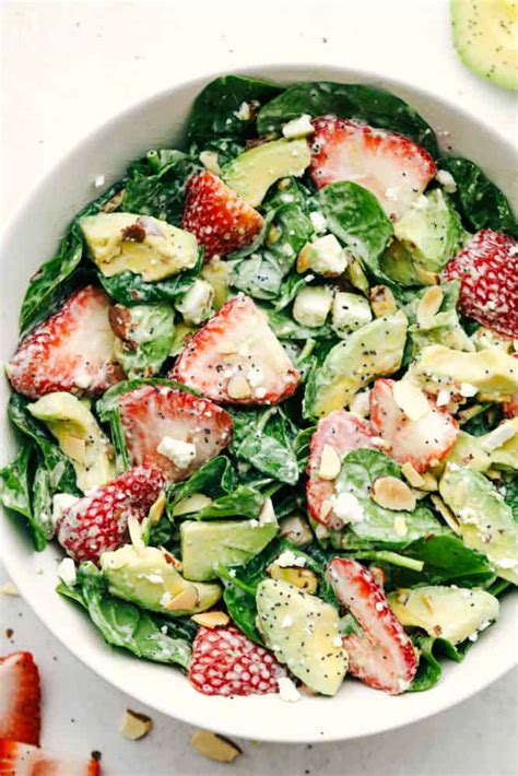 amazing-strawberry-avocado-spinach-salad-the image