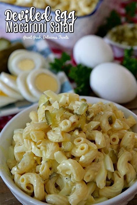 deviled-egg-macaroni-salad-great-grub-delicious-treats image