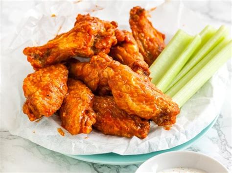 air-fryer-chicken-wings-extra-crispy-plated-cravings image