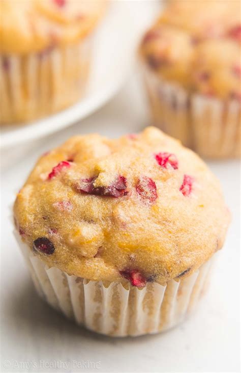 cranberry-orange-mini-muffins-amys-healthy-baking image