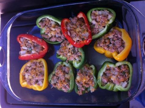 ground-turkey-stuffed-bell-peppers image