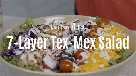 7-layer-tex-mex-salad-pampered-chef-youtube image
