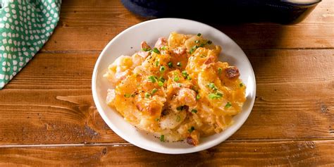 best-cheesy-ham-potato-casserole-recipe-delish image