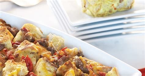 egg-casserole-with-sausage-and-sun-dried-tomatoes image