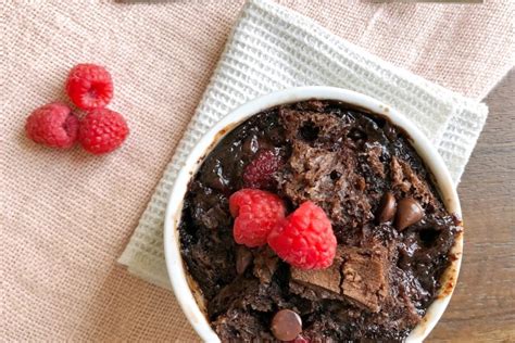 raspberry-chocolate-bread-pudding-for-two-whisk image