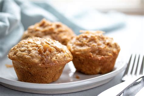 healthy-ish-pear-oatmeal-muffins-marisa-moore image