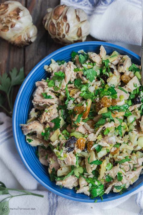 healthy-chicken-salad-recipe-no-mayo-the-mediterranean-dish image