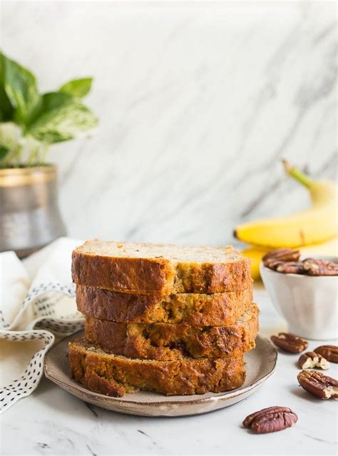 eggless-banana-bread-with-honey-dessert-for-two image