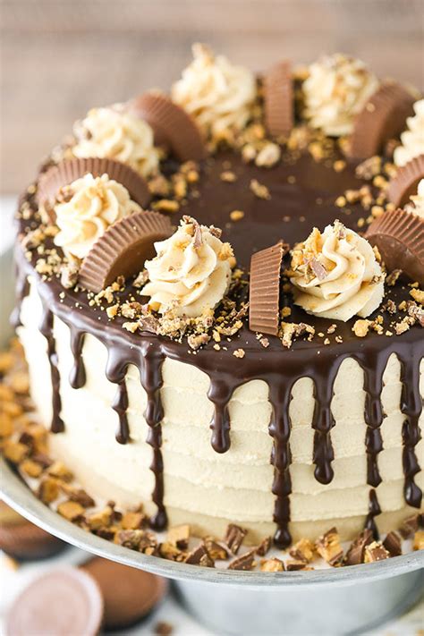 peanut-butter-chocolate-layer-cake-reeses-cups image