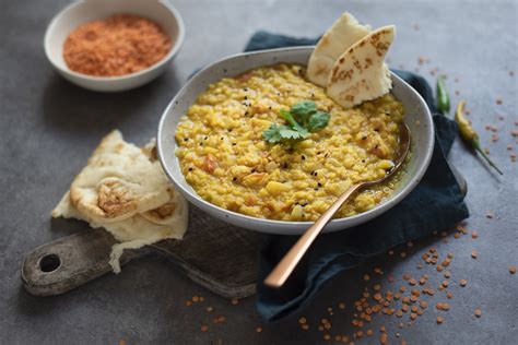 easy-red-lentil-dahl-vegan-soup-recipe-unlock-food image