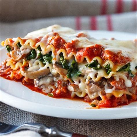 homemade-mushroom-meat-lasagna image