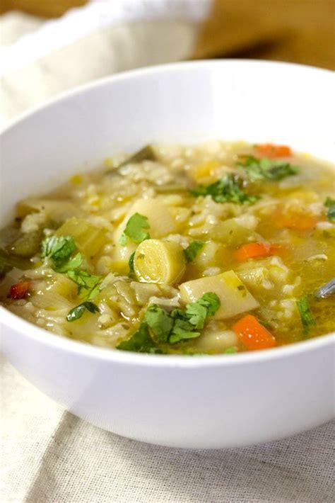 easy-leek-and-rice-soup-a-vegetarian-soup-for-everyone image