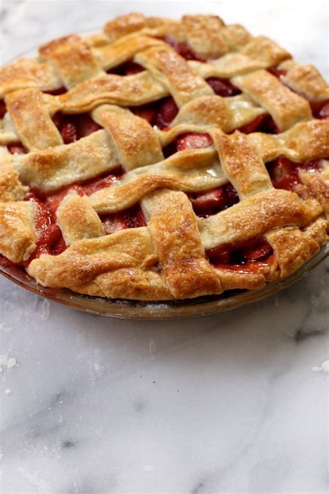 baked-strawberry-pie-with-lattice-crust-joy-the-baker image