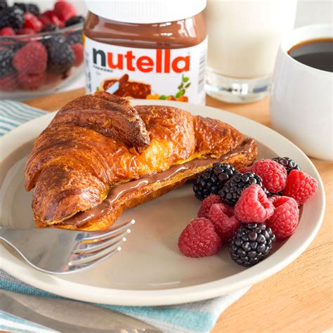 croissant-french-toast-with-nutella-recipes-nutella image
