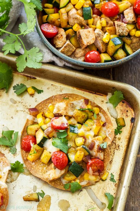 grilled-chicken-and-vegetable-tostadas-recipe-runner image