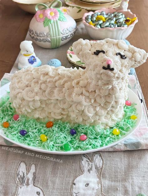 the-best-easter-lamb-cake-recipe-meatloaf-and image