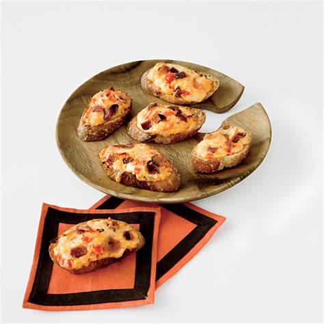 pimento-cheese-bacon-crostini-recipe-food-wine image