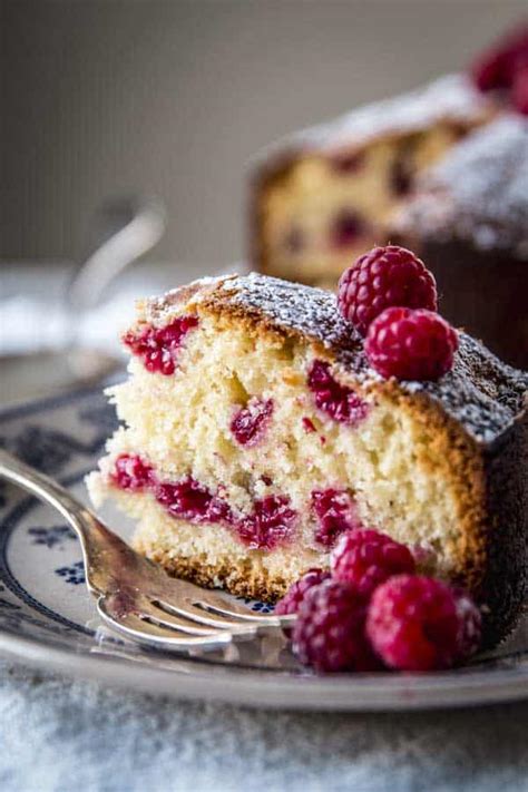 yogurt-raspberry-cake-simple-cake-recipe-savory image
