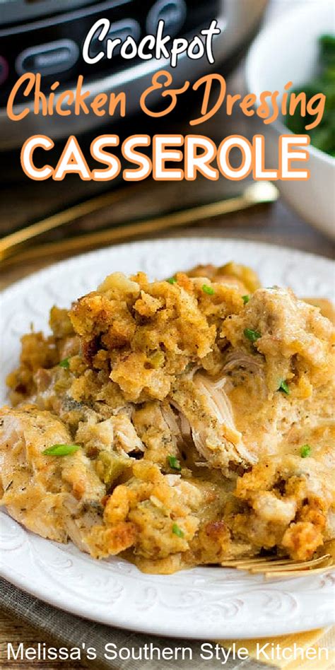 crockpot-chicken-and-dressing-casserole image