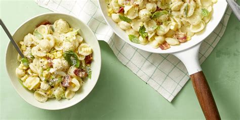 creamy-corn-pasta-with-bacon-and-scallions image