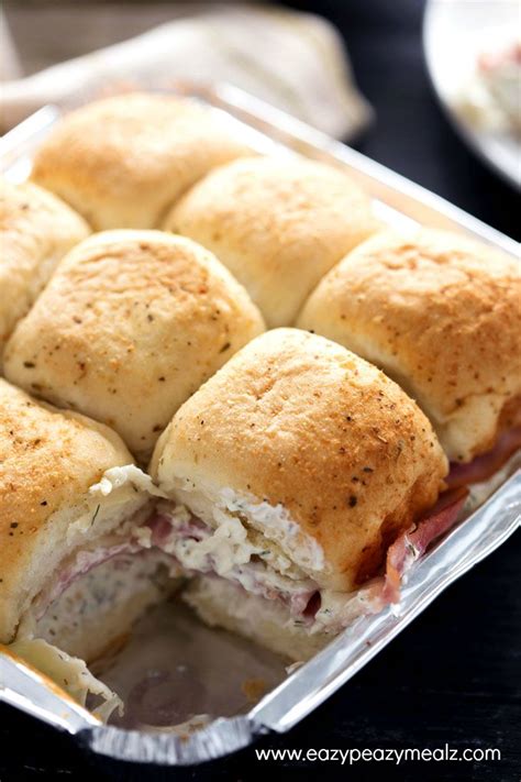 cheesy-ham-and-garlic-sandwich-bake-easy-peasy-meals image