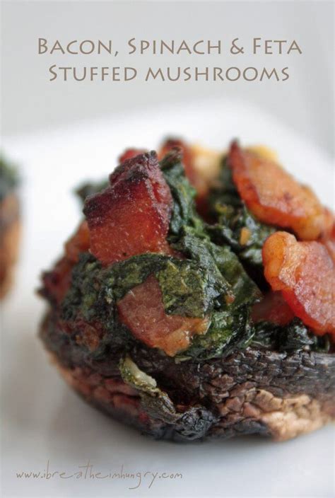 bacon-spinach-feta-low-carb-stuffed-mushrooms image