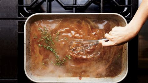 classic-turkey-gravy-with-thyme-recipe-bon-apptit image