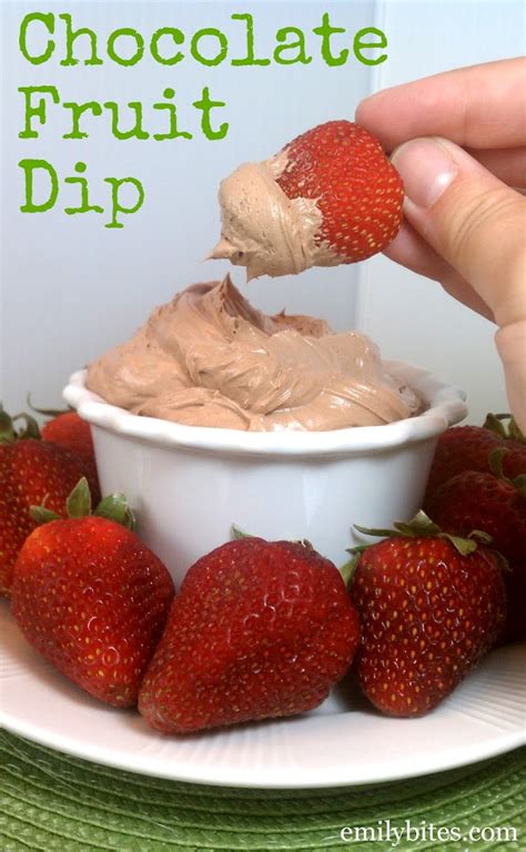 chocolate-fruit-dip-emily-bites image