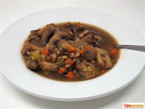 hearty-mushroom-and-farro-soup-recipe-yeprecipes image