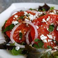 heirloom-tomato-salad-with-goat-cheese-crumbles image