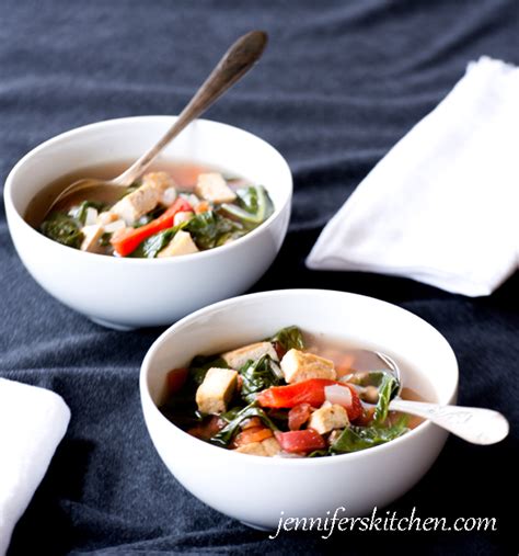 spinach-and-tofu-soup-jenniferskitchen image