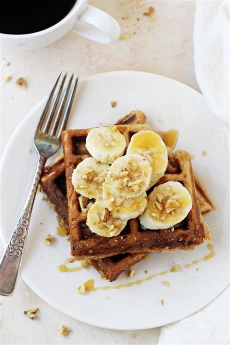 healthy-banana-walnut-waffles-cook-nourish-bliss image