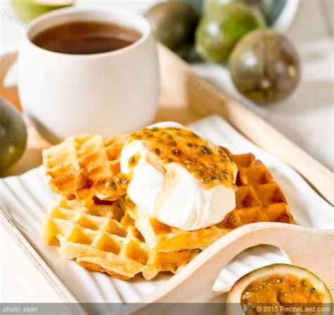 banana-sour-cream-waffles-recipe-recipelandcom image