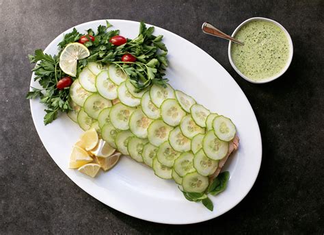 cold-poached-salmon-with-green-goddess-dressing image