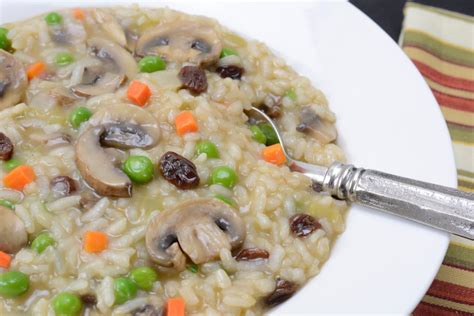 sausage-mushroom-and-raisin-risotto-your-allergy image