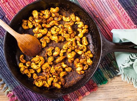 skillet-roasted-curry-cashews-lettys-kitchen image