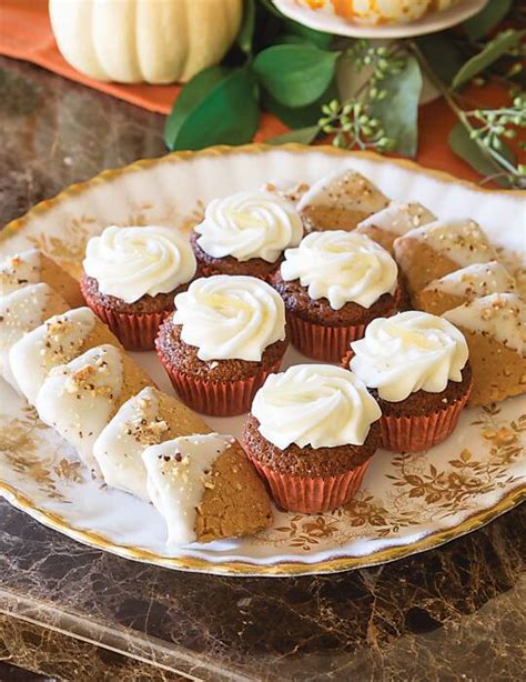mini-gingerbread-cupcakes-with-lemon-cream-cheese image
