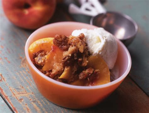streusel-topped-peach-crisp-recipe-land-olakes image