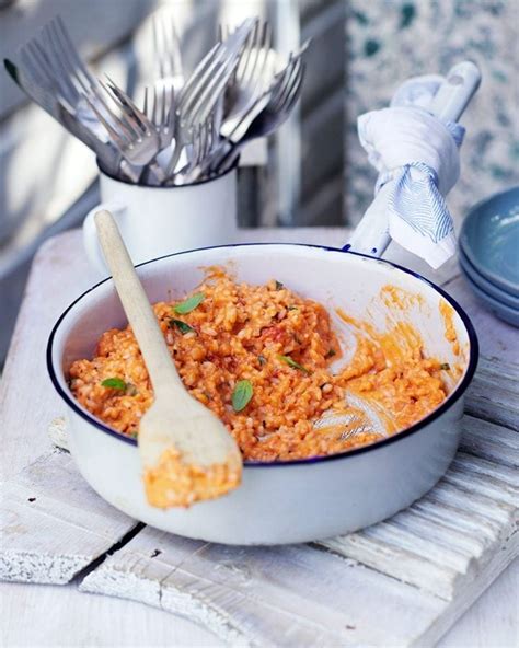 no-stir-tomato-and-basil-risotto-recipe-delicious image
