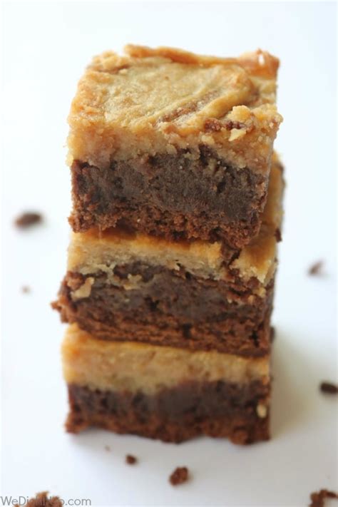 the-best-peanut-butter-cheesecake-brownies-we-dish image