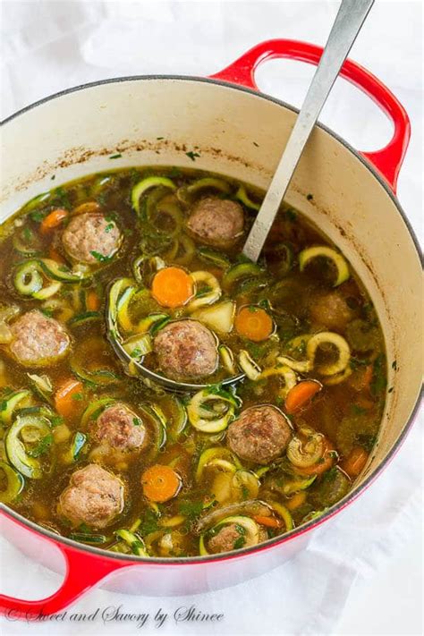 vegetable-meatball-soup-sweet-savory image